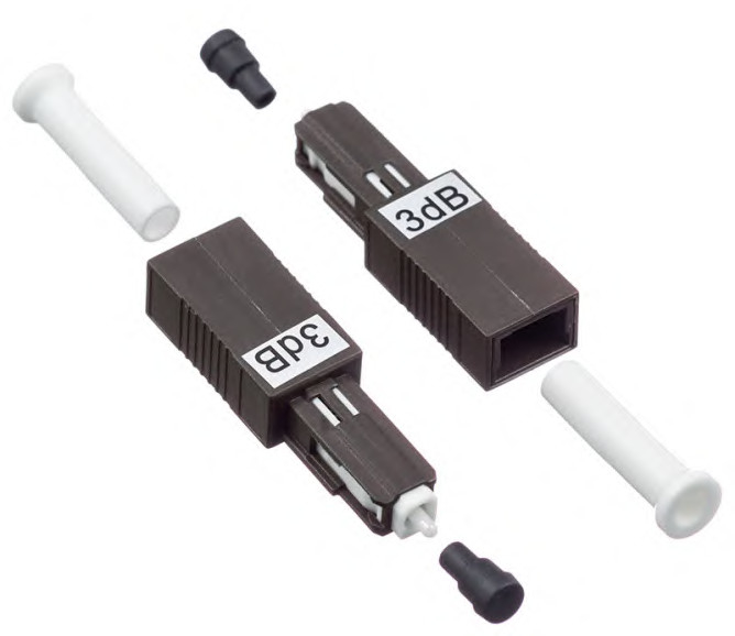 MU UPC Female to MU UPC male Plug-in Fixed  Fiber Optical Attenuator（1-25dB）