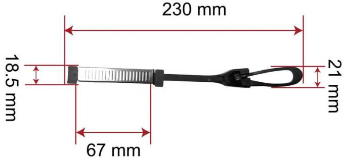 ZCSPC-01 FTTH संयोजन फ्लैट केबल ड्रॉप क्लैंप 0