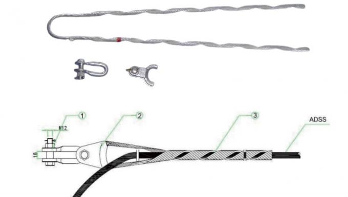 Dead-end for Short Span ADSS, Optical Fiber cable Hardware