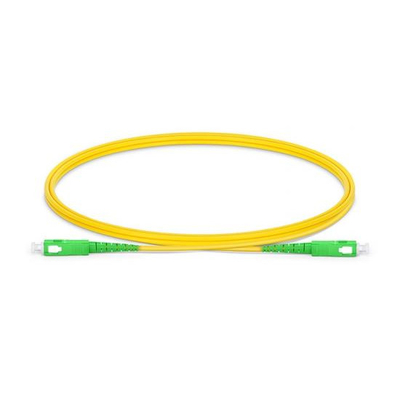 SC APC to SC APC Simplex G.652.D Single Mode PVC 2.0mm -2m(6ft) FOPC 2222S112-2（7242118）SM(OS2)G.652.D/G.657.A1/G.657.A2