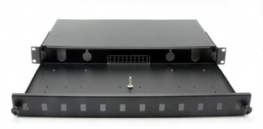 1U 19inch Empty  Slide Drawer Rack mount patch panel