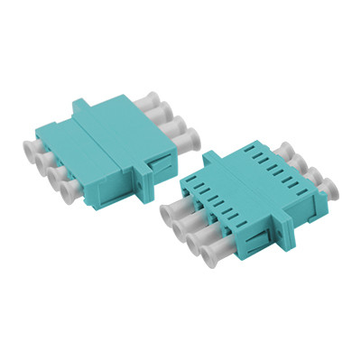 LC OM3 QUAD Asymmetric Welding Adapter With Flange