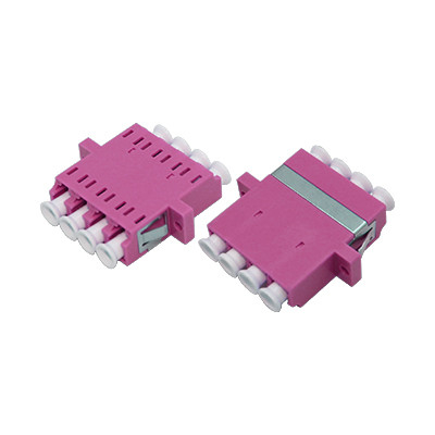 LC OM4 QUAD One-piece Adapter With Flange