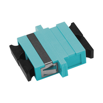 SC OM3 DX Adapter With Flange Fiber Optic Adapter/Coupler