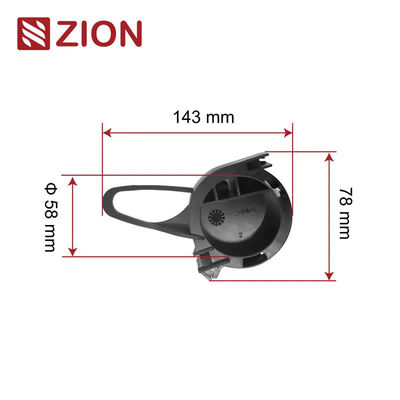 ZCPAC-02 FTTH Nylon Flat Cable Drop Clamp | High-Strength Fiber Optic Cable Clamp for Outdoor Applications