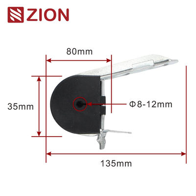 ZCTGC-02 - FTTX ADSS J Hook Suspension Clamp for ADSS Fiber Optic Round Cable