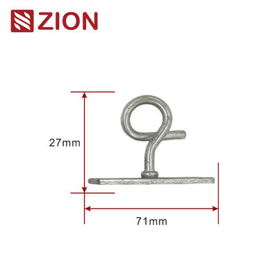 ZCGSC-04 - Hoop Retractor/Pole Brackets with Galvanized Suspension Hook & C Span Clamp for FTTH Drop Optical Cable