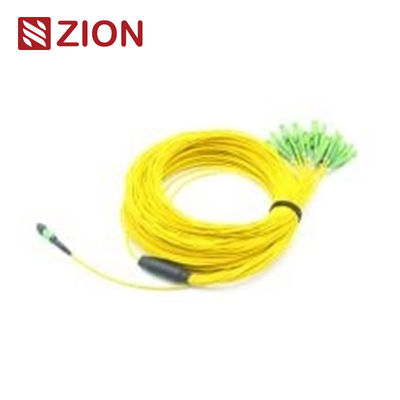 24 Fibers MTP to LC Single mode Fiber Optic MTP-LC 2.0mm Straight harness Cables
