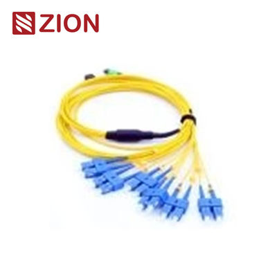 12 Fibers MTP to LC Single mode Fiber Optic MTP-LC 2.0mm Straight harness Cables