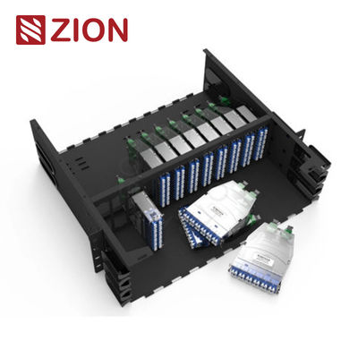 3U UHD MPO/MTP-LC 288F Full cover Fixed Rack mounted Patch panel-12 cassettes