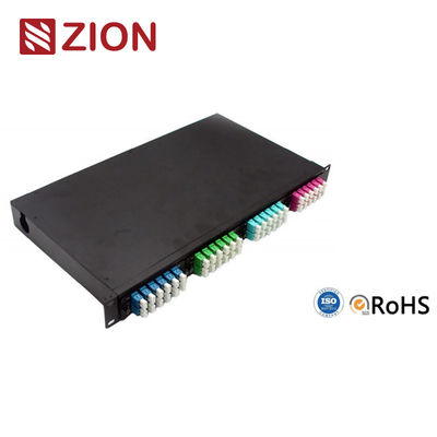 1U FHD MPO MTP-LC 96F Standard Fixed Rack Mount Patch Panel Max-4 Modules Type