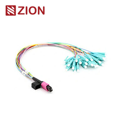 24 Fibers MTP To LC 24F MTP(Male) -LC Fan-Out 0.9mm 30-35cm Patch Cable