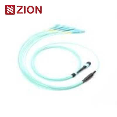 12 Fibers MPO to LC OM3 Fiber Optic MPO-LC 2.0mm Straight harness Cables