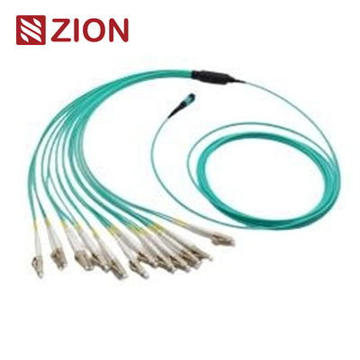 8 Fibers MPO TO LC OM3 Fiber Optic MPO-LC 2.0mm Straight harness Cables