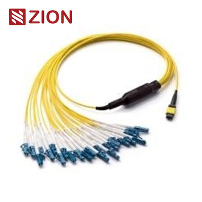 24 Fibers MPO to LC Singlemode Fiber Optic MPO-LC 2.0mm Straight harness Cables