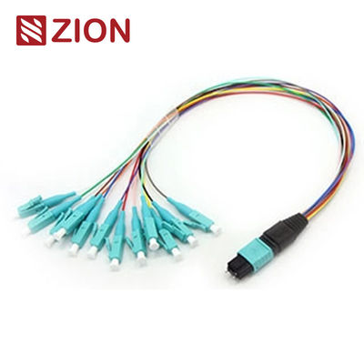 12 Fibers MPO to LC 12F MPO(male) -LC Fan-out 0.9mm 30-35cm Patch cable