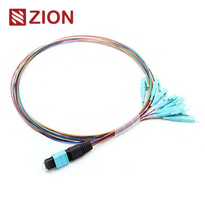 8 Fibers MPO to LC 8F MPO(male) -LC Fan-out 0.9mm 30-35cm Patch cable
