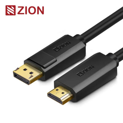 4K DisplayPort to HDMI Cable 4K Video Audio Adapter for Computers Laptops Monitors HDTVs