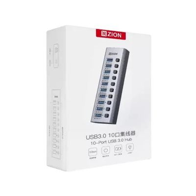 10-Port USB 3.0 Hub Ultimate USB Expansion Hub for High-Speed Connectivity