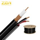 UL CMR RG59/U CCTV Coaxial Power Cable PVC Jacket with 7 × 0.37mm BC Power for USA