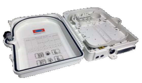 16/24 cores Fiber Terminal Box Waterproof Fiber Optic Distribution Box with PLC Splitter