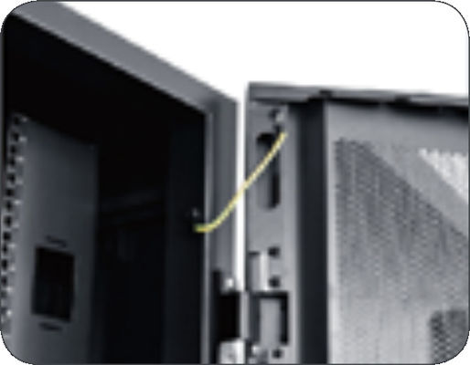 42U Capacity Server Rack Cabinet with SPCC Cold Rolled Steel and Curved Mesh Front Door for Data Centers