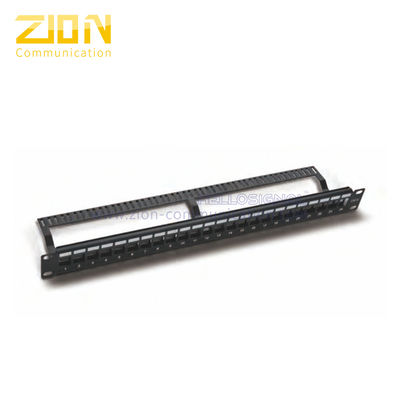 24 Ports Blank Patch Panel 1U Rackmount for Data Center Accessories