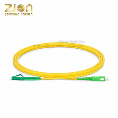 LC APC to SC APC Simplex G.652.D Single Mode PVC 2.0mm Fiber Optic Patch Cord FOPC