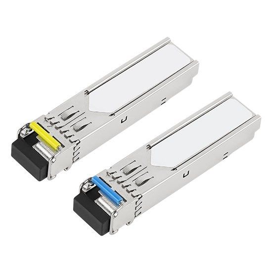 1.25 Gbps BIDI SFP Fiber Optic Transceiver with TX1310/RX1550nm Wavelength for 10KM LC SMF Applications