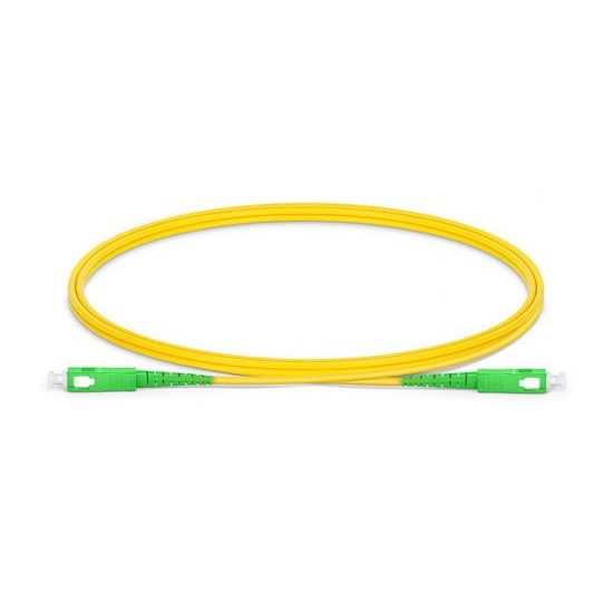 SC APC to SC APC Simplex G.652.D Single Mode PVC 2.0mm -2m(6ft) FOPC 2222S112-2（7242118）SM(OS2)G.652.D/G.657.A1/G.657.A2