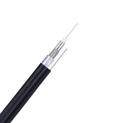quality rg11 Tri-Shield PVC jacket 75 Ohm CATV coaxial Cable with messenger wire