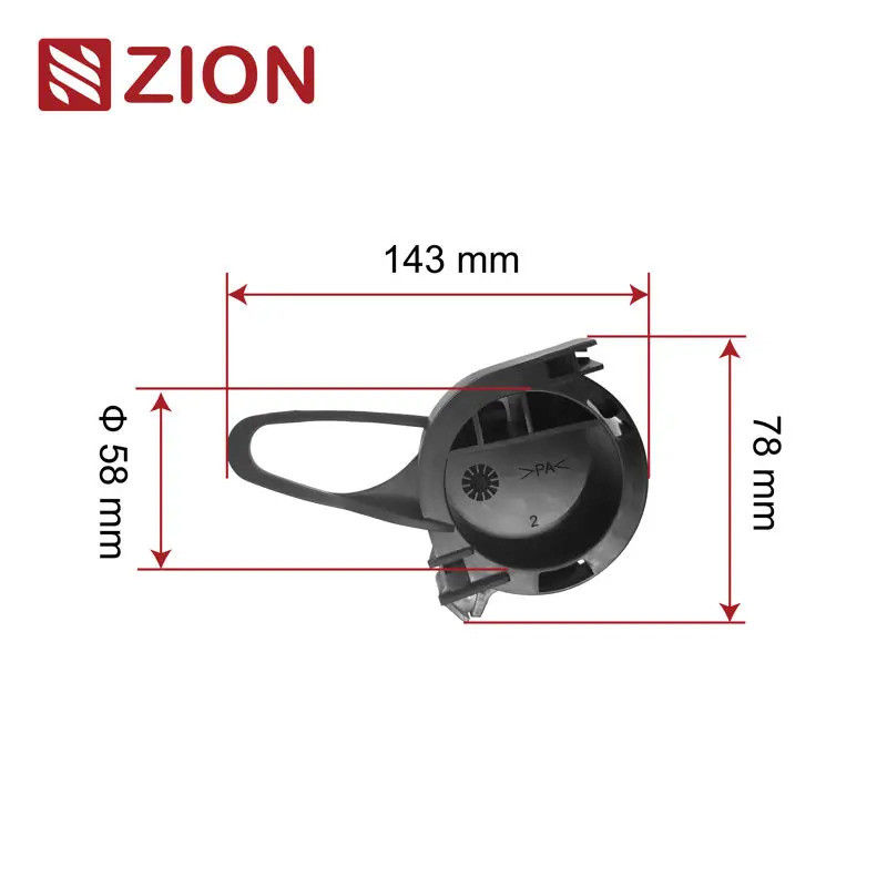 ZCPAC-02 FTTH Nylon Flat Cable Drop Clamp | High-Strength Fiber Optic Cable Clamp for Outdoor Applications