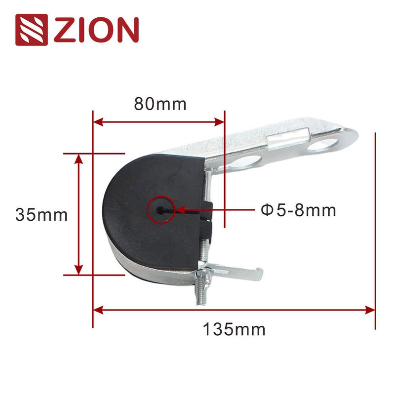 FTTX ADSS Suspension Clamp ZCTGC-01 - J Hook Style for ADSS Fiber Optic Round Cable