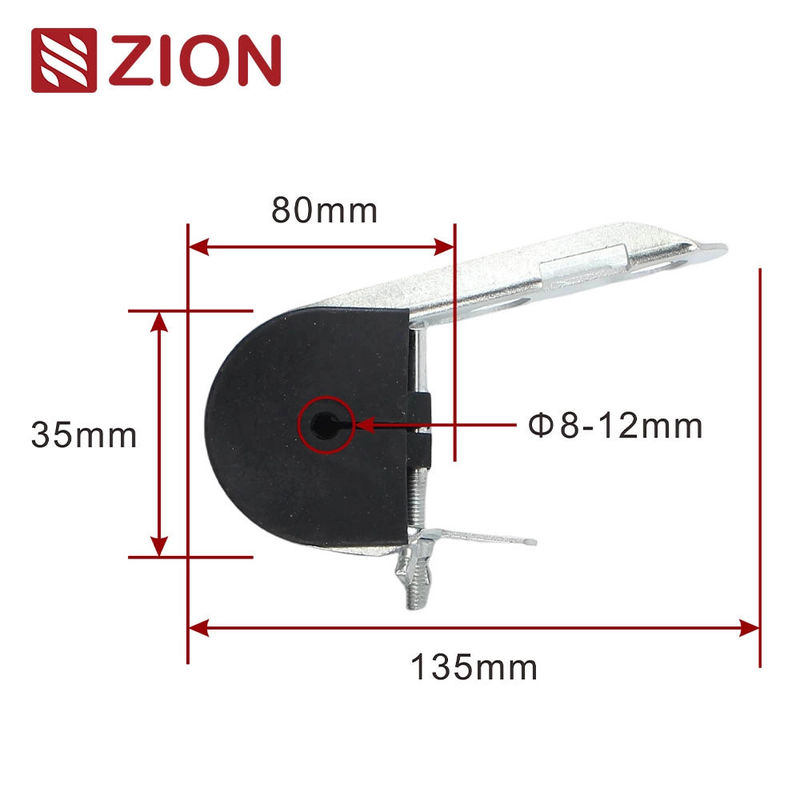 ZCTGC-02 - FTTX ADSS J Hook Suspension Clamp for ADSS Fiber Optic Round Cable