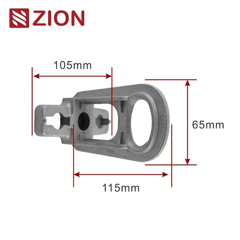 ZCALC-03 - Small Aluminum Alloy Hoop/Pole Bracket for Anchoring, Suitable for Strain Clamps