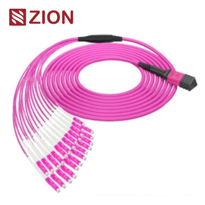 24F MTP OM4 Fiber Optic MTP-LC 2.0mm Straight harness Cables