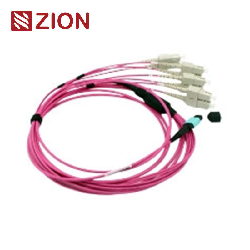 8F MTP OM4 Fiber Optic MTP-LC 2.0mm Straight Harness Cables
