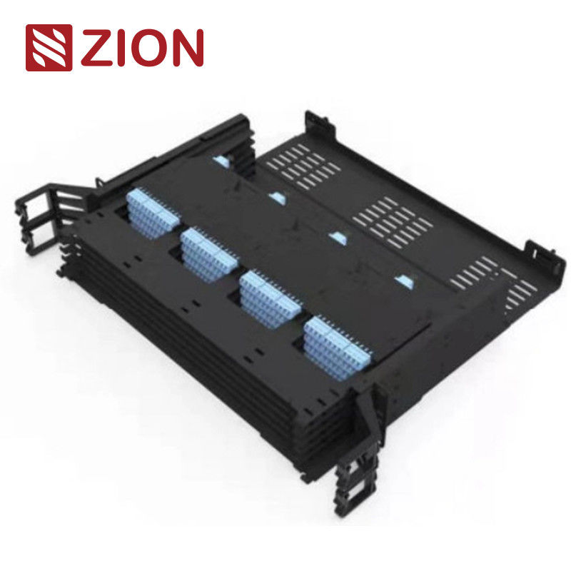 2U UHD MPO/MTP-LC 288F Full cover Fixed Rack mounted Patch panel-24 cassettes